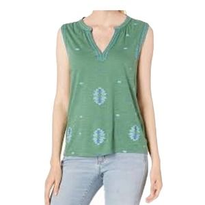 Lucky Brand Printed Aztec Tank Size Medium